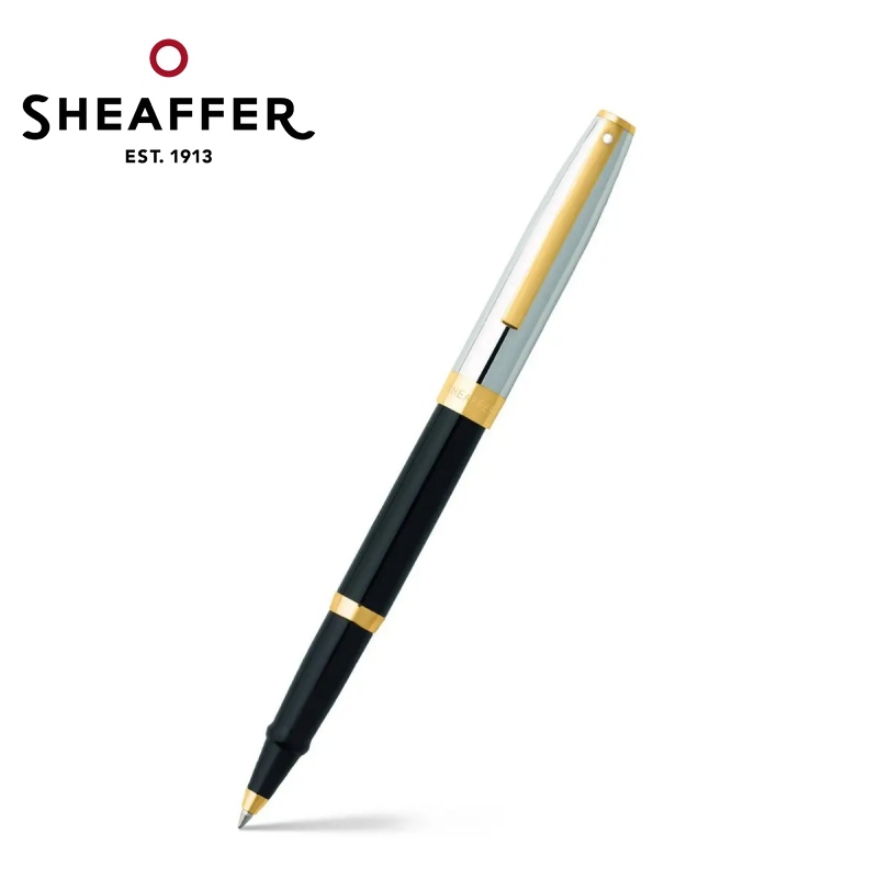 免費客製化刻字【Sheaffer】戰斧黑銀金夾鋼珠筆 SFE1947551✿50B003